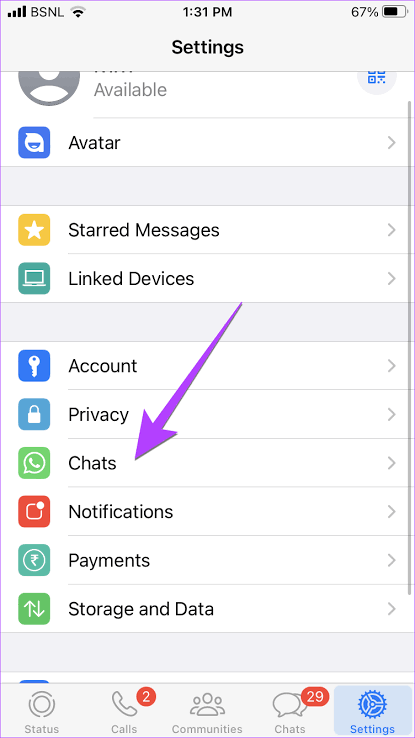 archive all your whatsapp chats on iphone