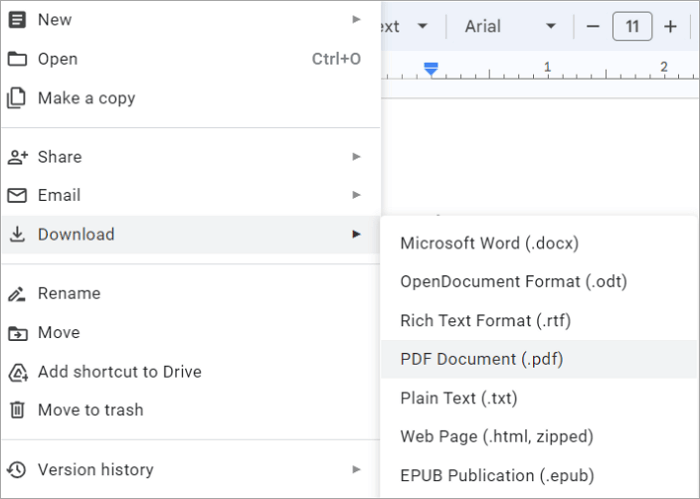 download file as pdf in google docs
